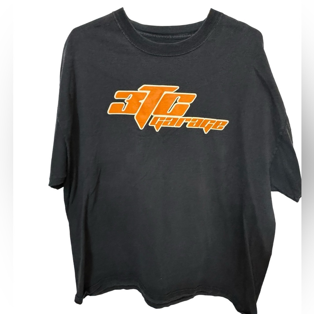 Vintage Aged 3TC Car Race Black Men’s XXL T-Shirt Drag Racing RARE